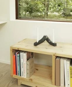 Normann Copenhagen Crooked Two, ljusstake, grå