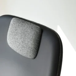 Normann Copenhagen Drape fåtölj, nackstöd, svart läder - Hallingdal 166 - svart