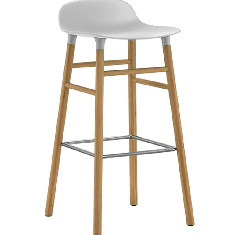Normann Copenhagen Form barstol 75 cm, vit - ek