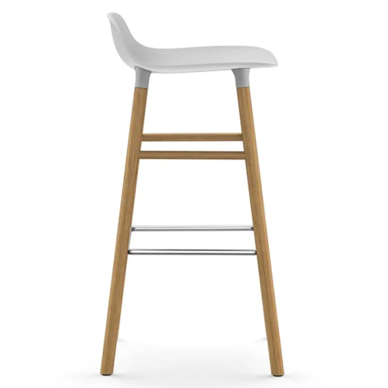 Normann Copenhagen Form barstol 75 cm, vit - ek