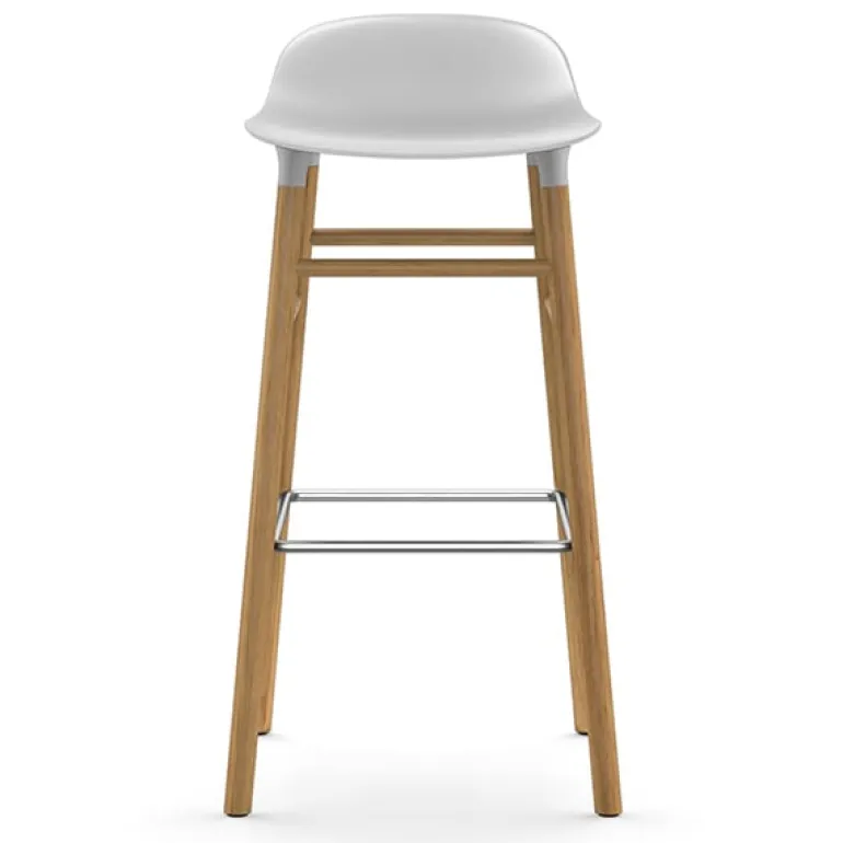 Normann Copenhagen Form barstol 75 cm, vit - ek