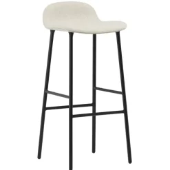 Normann Copenhagen Form barstol, 75 cm, svart stål - Main Line Flax 20