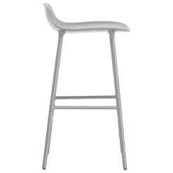 Normann Copenhagen Form barstol 65 cm, stålbas, grå