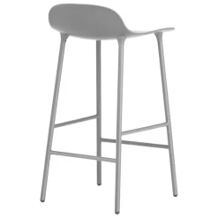 Normann Copenhagen Form barstol 65 cm, stålbas, grå