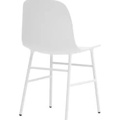 Normann Copenhagen Form stol, stålram, vit