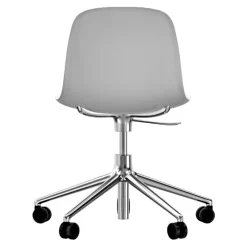Normann Copenhagen Form Swivel 5W Gaslift snurstol, vit - aluminium
