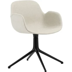 Normann Copenhagen Form Swivel 4L fåtölj, svart - Main Line Flax 20