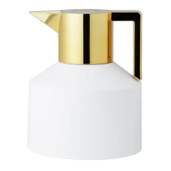 Normann Copenhagen Geo termoskanna, vit - guld