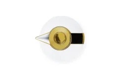 Normann Copenhagen Geo termoskanna, vit - guld