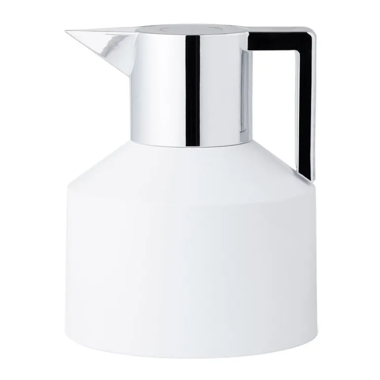 Normann Copenhagen Geo termoskanna, vit - silver