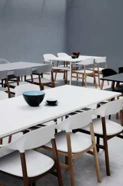 Normann Copenhagen Herit fåtölj, ek - vit