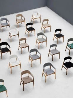 Normann Copenhagen Herit fåtölj, rökt ek - svart