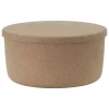 Normann Copenhagen Hide sittpuff med förvaring, stor, sand