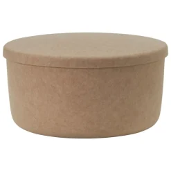 Normann Copenhagen Hide sittpuff med förvaring, stor, sand