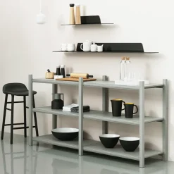 Normann Copenhagen Jet hylla, 80 cm, svart