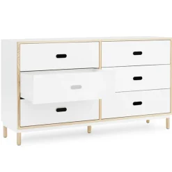 Normann Copenhagen Kabino byrå med 6 lådor, vit