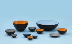 Normann Copenhagen Krenit skål 60 cl, svart - vit