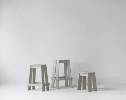 Normann Copenhagen Let barstol, 75 cm, ljusgrå