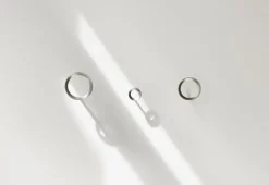 Normann Copenhagen Loop krok, medium, borstad zink