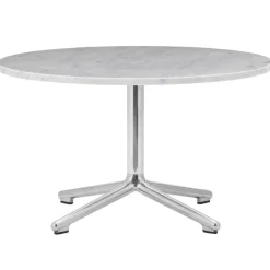 Normann Copenhagen Lunar soffbord, 70 cm, aluminium - vit marmor