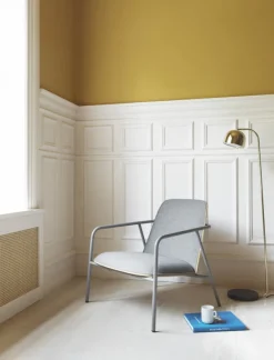 Normann Copenhagen Pad låg fåtölj grå stål - ek - Synergy LDS 16