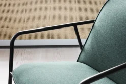 Normann Copenhagen Pad låg fåtölj svart stål - svart - Synergy LDS 41