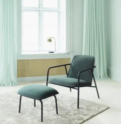 Normann Copenhagen Pad låg fåtölj svart stål - svart - Synergy LDS 41