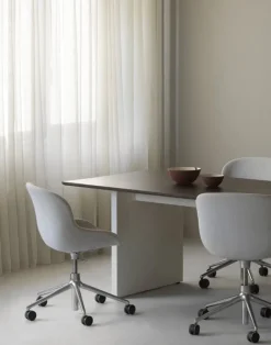 Normann Copenhagen Panel bord, 90 x 250 cm, kräm - mörkbrunt