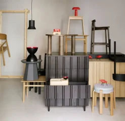 Normann Copenhagen Rib byrå med 4 lådor, mjuksvart