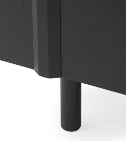 Normann Copenhagen Rib sideboard, 159 cm, mjukt svart