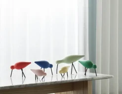 Normann Copenhagen Shorebird, medium, röd - svart