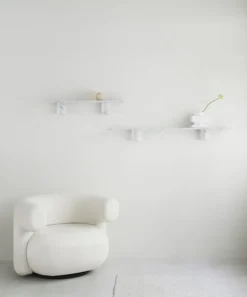 Normann Copenhagen Sten hylla, 120 cm, vit marmor