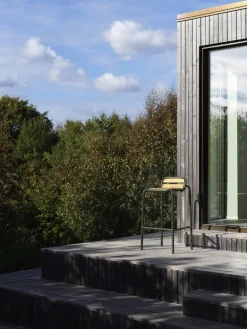 Normann Copenhagen Vig barstol, 75 cm, robiniaträ - mörkgrön