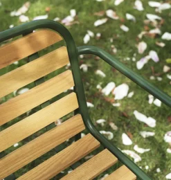 Normann Copenhagen Vig fåtölj, robiniaträ - mörkgrön