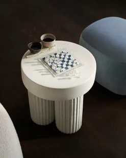 NORR11 Gear sidobord, 48 x 45 cm, krita