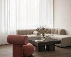 NORR11 Gear Square soffbord, 100 x 100 cm, earth