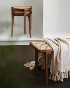 NORR11 Le Roi bänk, mörk rökt ask - rotting