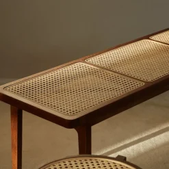 NORR11 Le Roi bänk, mörk rökt ask - rotting