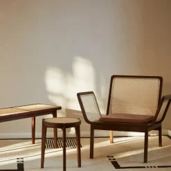 NORR11 Le Roi bänk, mörk rökt ask - rotting