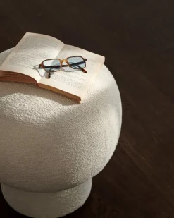 NORR11 Liège puff, Barnum Bouclé 01 off-white