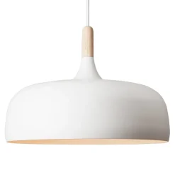 Northern Acorn taklampa, matt vit