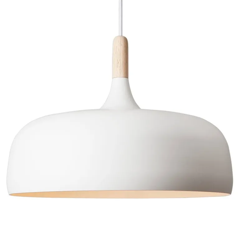 Northern Acorn taklampa, matt vit