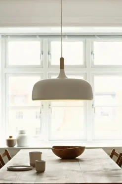 Northern Acorn taklampa, matt vit