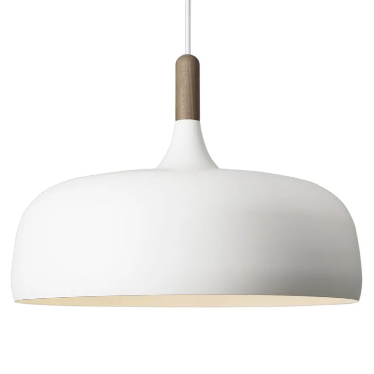 Northern Acorn taklampa, matt vit