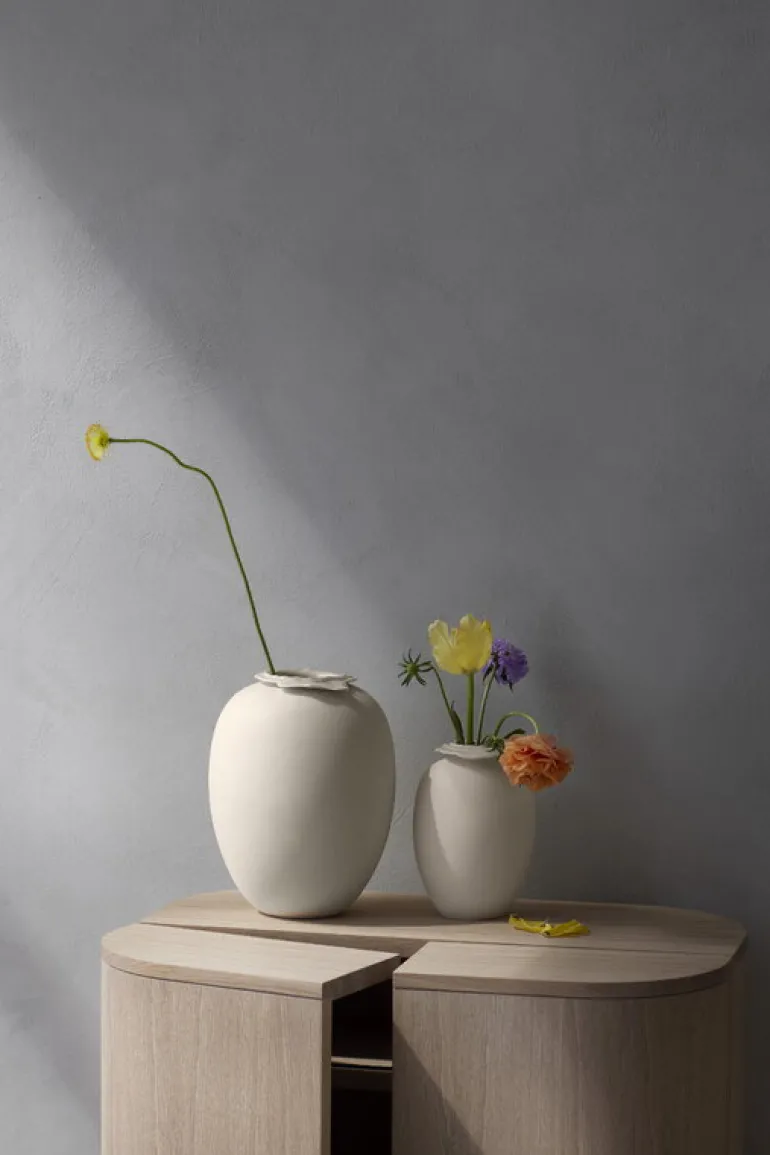 Northern Brim vas, 28 cm, beige