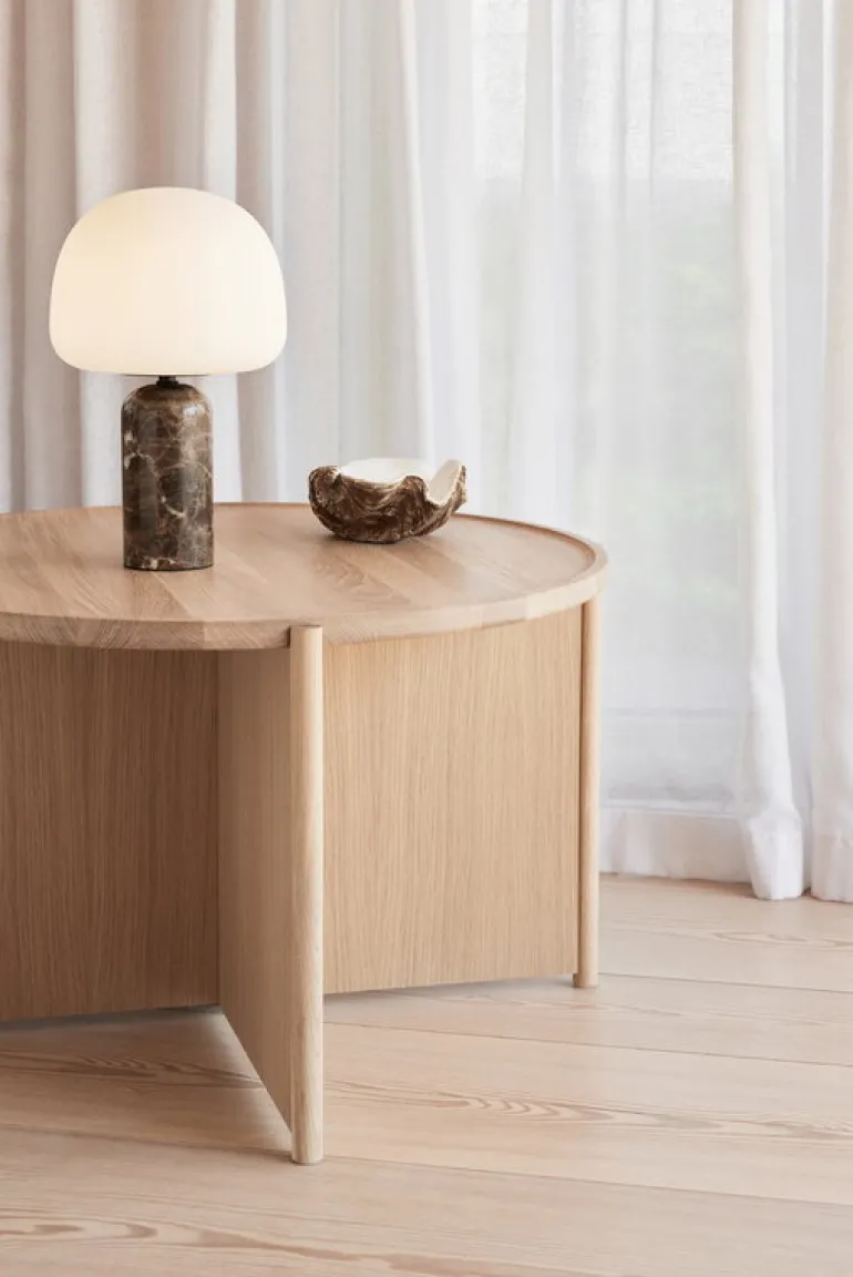 Northern Cling soffbord, litet 70 cm, ljusoljad ek