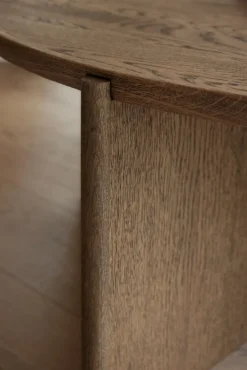 Northern Cling soffbord, stort, 90 cm, rökt ek