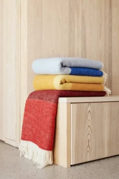 Northern Echo pläd, 130 x 170 cm, blå