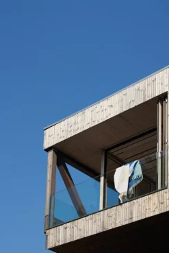 Northern Echo pläd, 130 x 170 cm, blå