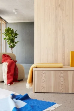 Northern Echo pläd, 130 x 170 cm, blå